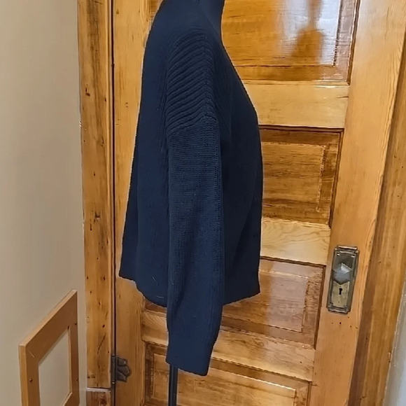 Old Navy Black Knit Cardigan Sweater V-Neck M - Picture 3 of 4